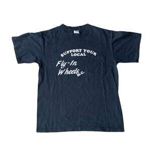 vintage local fly in wheels tee size medium